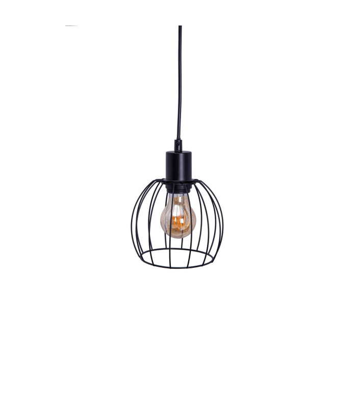 Woodland Bar Pendant Ceiling Light Black 4xE27-9