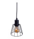 Woodland Bar Pendant Ceiling Light Black 4xE27-10