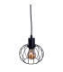 Woodland Bar Pendant Ceiling Light Black 4xE27-11