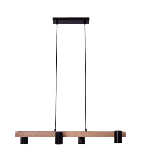 Frida Bar Pendant Ceiling Light Black 4xGU10-1
