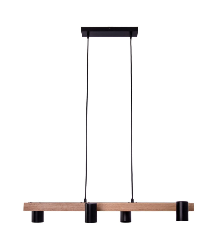 Frida Bar Pendant Ceiling Light Black 4xGU10-1