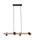 Frida Bar Pendant Ceiling Light Black 4xGU10-6