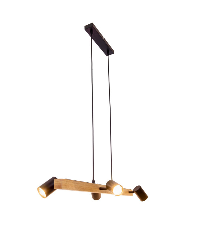 Frida Bar Pendant Ceiling Light Black 4xGU10-10