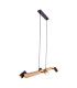 Frida Bar Pendant Ceiling Light Black 4xGU10-12