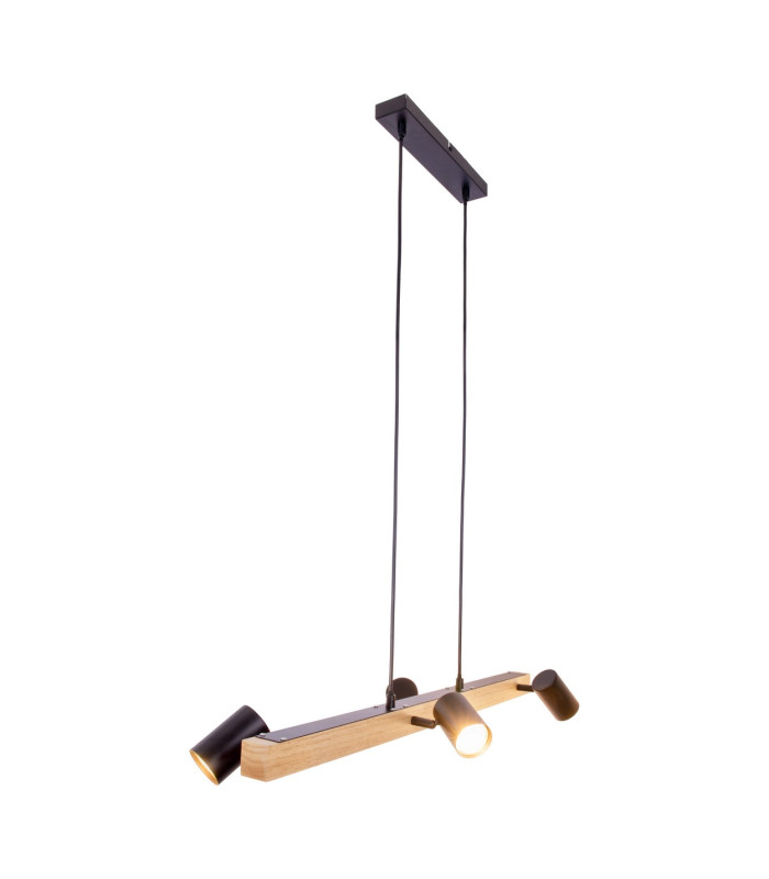 Frida Bar Pendant Ceiling Light Black 4xGU10-12