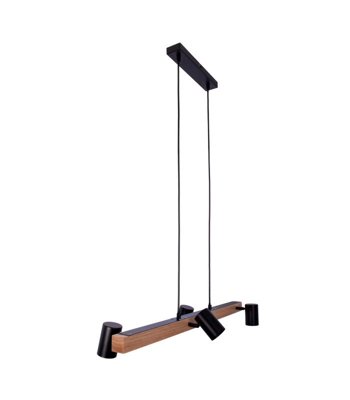 Frida Bar Pendant Ceiling Light Black 4xGU10-13