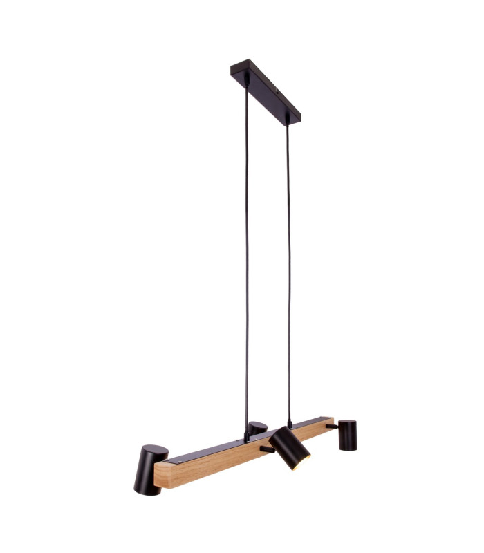 Frida Bar Pendant Ceiling Light Black 4xGU10-14