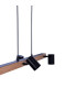 Frida Bar Pendant Ceiling Light Black 4xGU10-15