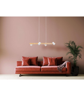Frida Bar Pendant Ceiling Light White 4xGU10-2