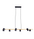 Frida Bar Pendant Ceiling Light Black 6xGU10-1