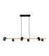 Frida Bar Pendant Ceiling Light Black 6xGU10-4