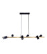 Frida Bar Pendant Ceiling Light Black 6xGU10-5