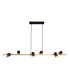 Frida Bar Pendant Ceiling Light Black 6xGU10-6