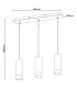 Fridu Bar Pendant Ceiling Light Black 3xGU10-4