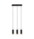 Fridu Bar Pendant Ceiling Light Black 3xGU10-5