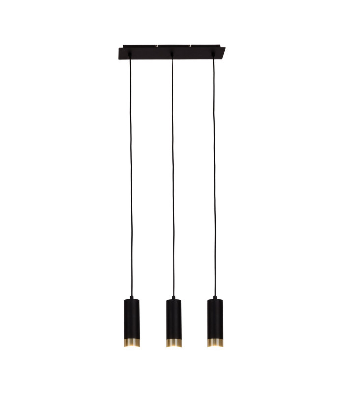 Fridu Bar Pendant Ceiling Light Black 3xGU10-5