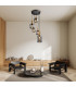 Fumo Cluster Pendant Ceiling Light Black 5xE27-2