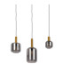 Fumo Bar Pendant Ceiling Light Black 3xE27-6