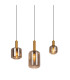 Fumo Bar Pendant Ceiling Light Black 3xE27-7