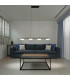 Cimo Dimmable LED Bar Pendant Ceiling Light Black 3000K-2