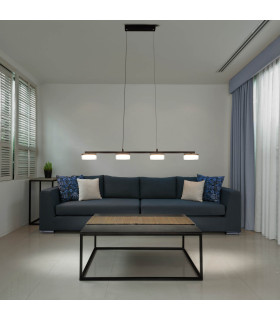 Cimo Dimmable LED Bar Pendant Ceiling Light Black 3000K-2