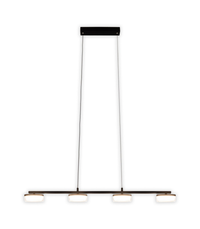 Cimo Dimmable LED Bar Pendant Ceiling Light Black 3000K-5