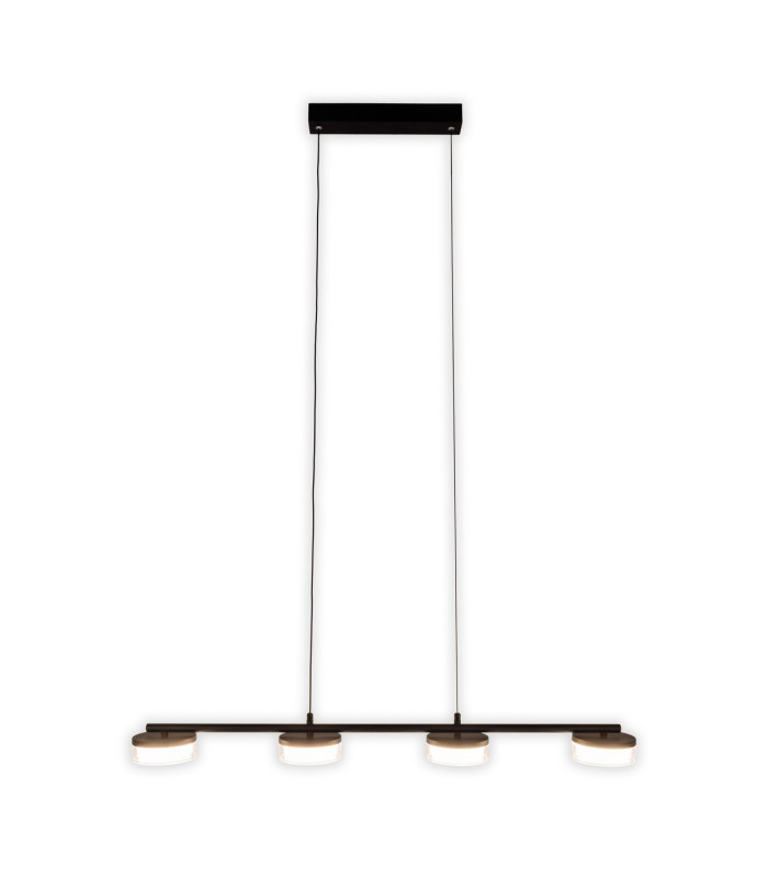 Cimo Dimmable LED Bar Pendant Ceiling Light Black 3000K-9