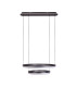 Circulo Dimmable LED Twin Ring Pendant Ceiling Light Black 2900-6000K Remote Control-1
