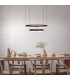 Circulo Dimmable LED Twin Ring Pendant Ceiling Light Black 2900-6000K Remote Control-2