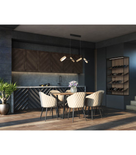 Tessa Dimmable LED Bar Pendant Ceiling Light Beige 2700-6000K Touch sensor-2