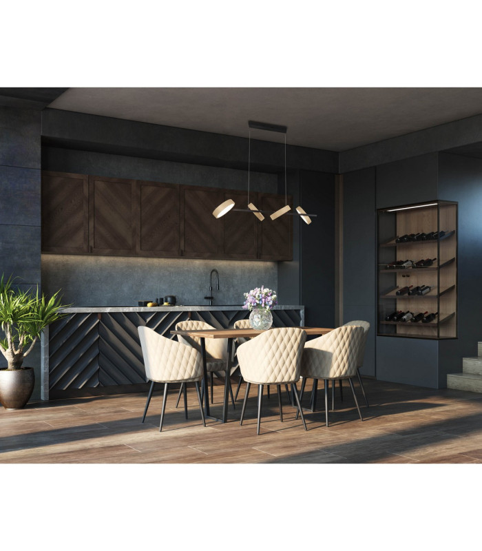 Tessa Dimmable LED Bar Pendant Ceiling Light Beige 2700-6000K Touch sensor-2