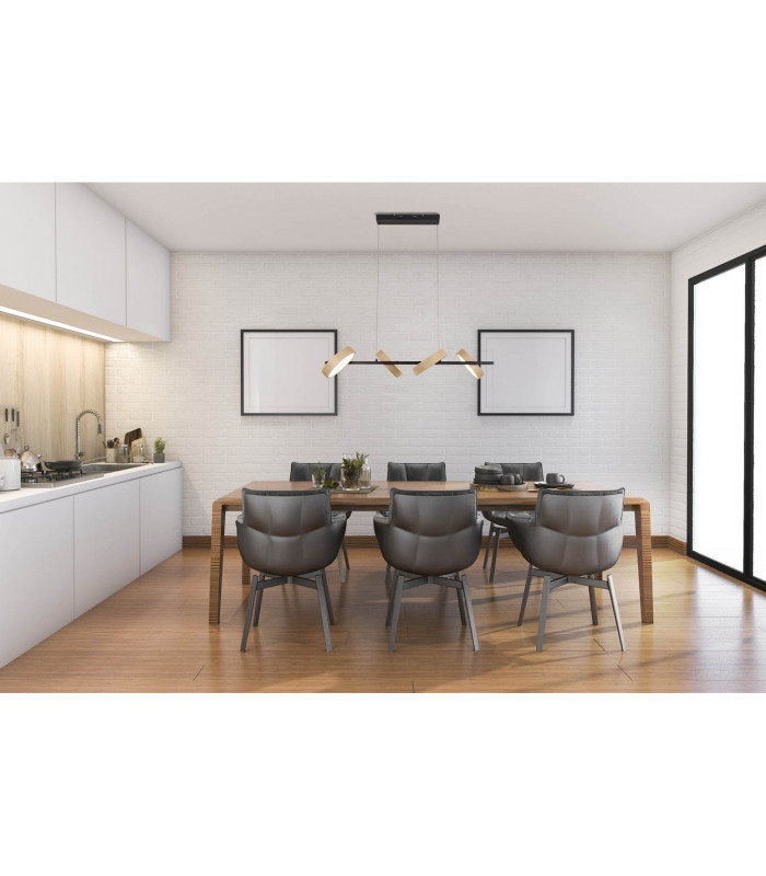 Tessa Dimmable LED Bar Pendant Ceiling Light Beige 2700-6000K Touch sensor-3