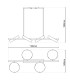 Tessa Dimmable LED Bar Pendant Ceiling Light Beige 2700-6000K Touch sensor-4