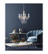 Cecilia Multi Arm Chandelier White 5xE14-3