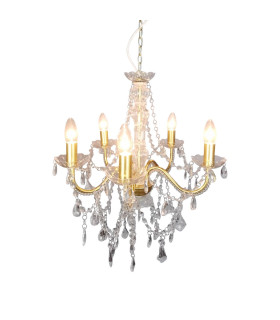Cecilia Multi Arm Chandelier Gold 5xE14-1