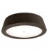 3 Light Large Flush Ceiling Light Brown, E27 - 1