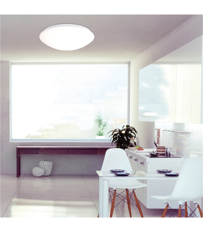 Bern Dimmable LED Flush Ceiling Light White 2700-6000K Remote Control-3