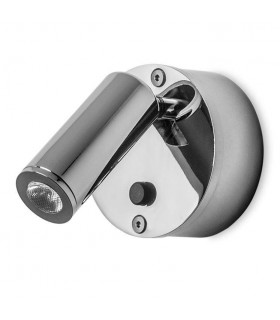 LED Adjustable 1 Light Indoor Wall Light Chrome - 1