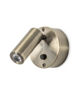 LED Adjustable 1 Light Indoor Wall Light Antique Brass - 1