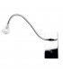LED 1 Light Indoor Adjustable Wall Reading Light Chrome - 1