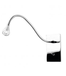 LED 1 Light Indoor Adjustable Wall Reading Light Chrome - 1