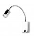 LED 1 Light Indoor Adjustable Wall Reading Light Chrome - 1