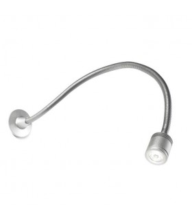 LED 1 Light Adjustable Wall Light Reading Lamp Anodised Aluminium - 1