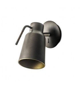 1 Light Indoor Wall Reading Light Brown, Gold, E27 - 1
