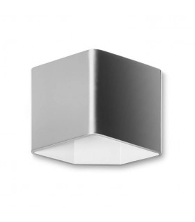 LED 1 Light Indoor Wall Light Brushed Aluminium - 1