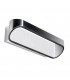 LED 1 Light Up & Down Wall Light White, Brushed Aluminium - 1