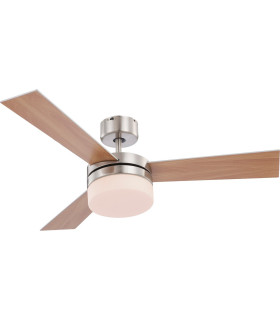 Alana 3 Blade Ceiling Fan Nickel Matt 2x E14 Remote Control-1