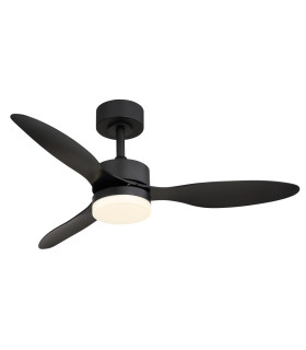 Blackwell 3 Blade Ceiling Fan Matt Black LED Dimmable 2700-6500K Remote Control Timer-1