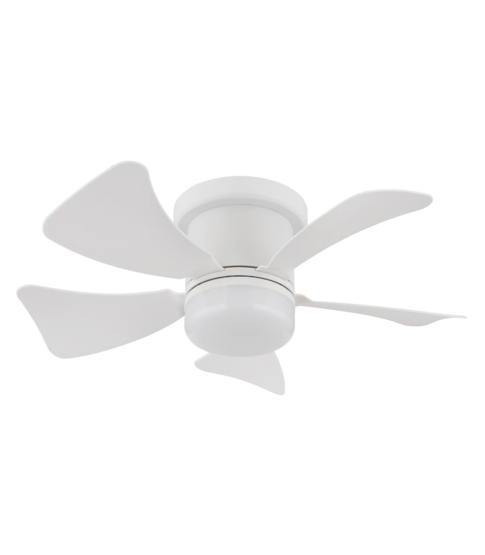 Hines 5 Blade Ceiling Fan White Matt LED Dimmable 3000-6500K Remote Control Timer-2
