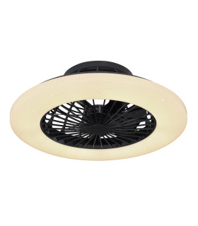 Travo Ceiling Fan Black LED Dimmable 3000-6500K Remote Control Timer-1